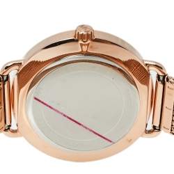 Pre Owned Michael Kors Rose Gold Tone Stainless Steel Portia MK3845 Women's Wristwatch 37 mm