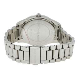 Pre Owned Michael Kors Blue Stainless Steel Blake MK3225 Unisex Wristwatch 41.50 mm