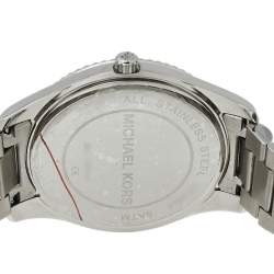 Pre Owned Michael Kors Blue Stainless Steel Blake MK3225 Unisex Wristwatch 41.50 mm
