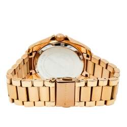 Pre Owned ساعة يد نسائية مايكل كورس بلير أم كيه5613 ستانلس ستيل لون ذهبي وردي 33 مم