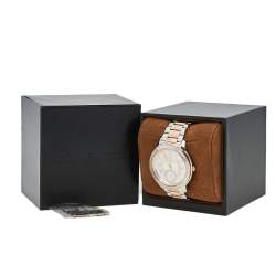 Pre Owned Michael Kors Mother of Pearl Two-Tone Stainless Steel Madelyn MK6288 Women's Wristwatch 40 mm