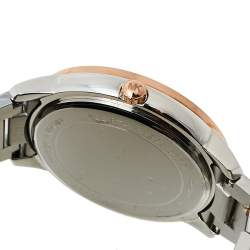 Pre Owned Michael Kors Mother of Pearl Two-Tone Stainless Steel Madelyn MK6288 Women's Wristwatch 40 mm