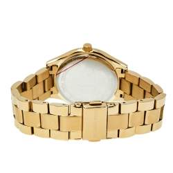 مملوكة مسبقًا ساعة يد نسائية مايكل كورس رانواي  MK3512 ستانلس ستيل رفيعة ذهبي ستانلس ستيل ذهبي اللون رفيعة مقاس 34 مم