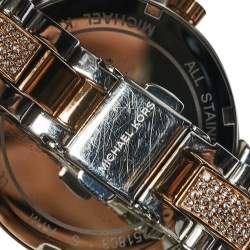 مملوكة مسبقًا ساعة يد نسائية مايكل كورس سوفيا MK3880 ستانلس ستيل ثنائي اللون فضية 36مم