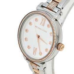 مملوكة مسبقًا ساعة يد نسائية مايكل كورس سوفيا MK3880 ستانلس ستيل ثنائي اللون فضية 36مم