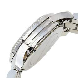 Pre Owned ساعة يد نسائية مايكل كورس ران واي غليتز MK5825 ستانلس ستيل فضية 38 مم 