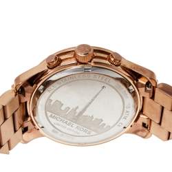 مملوكة مسبقًا ساعة يد نسائية مايكل كورس إصدار محدود دبي رونواي MK5771 ستانلس ستيل مطلي ذهب فضية 39 مم