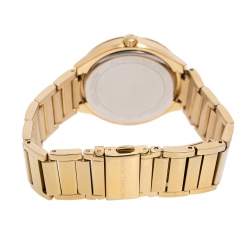 Pre Owned Michael Kors Mother of Pearl Gold Tone Stainless Steel Kerry MK3312 Women's Wristwatch 37 mm