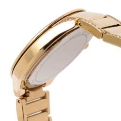 Pre Owned Michael Kors Mother of Pearl Gold Tone Stainless Steel Kerry MK3312 Women's Wristwatch 37 mm
