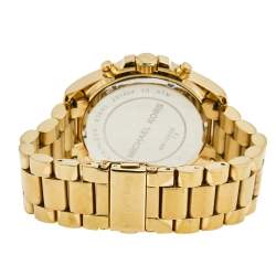 Michael Kors Champagne Gold Plated Stainless Steel Bradshaw MK-5605 Women's Wristwatch 40 mm