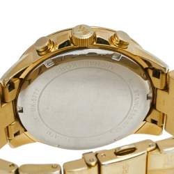 Michael Kors Yellow Gold Plated Stainless Steel Brynn MK-5777 Women's Wristwatch 40 mm