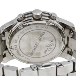 مملوكة مسبقًا Michael Kors Silver Stainless Steel Runway MK-5076 Women's Wristwatch 38 mm