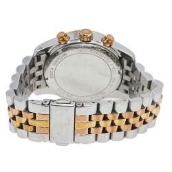 مملوكة مسبقًا Michael Kors Silver Tri-Tone Stainless Steel Lexington MK5735 Women's Wristwatch 38 mm