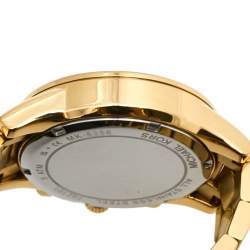 Pre Owned ساعة يد نسائية مايكل كورس ريتز MK6356 ستانلس ستيل مطلي ذهب شامبانيا 37 مم 