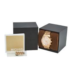 مملوكة مسبقًا ساعة يد نسائية مايكل كورس ليكسينغتون MK5569 ستانلس ستيل مطلي ذهب وردي 38 مم