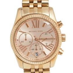 مملوكة مسبقًا ساعة يد نسائية مايكل كورس ليكسينغتون MK5569 ستانلس ستيل مطلي ذهب وردي 38 مم