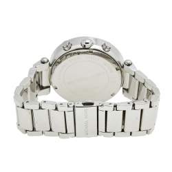 Pre Owned Michael Kors Silver Stainless Steel Parker MK5353 Women's Wristwatch 39 mm