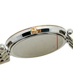 Pre Owned Michael Kors Silver Three Tone Stainless Steel Darci Pavé MK3203 Women's Wristwatch 39 mm