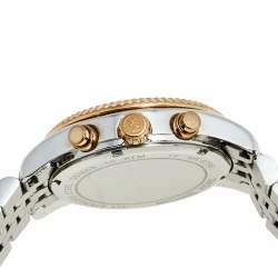 Pre Owned Michael Kors Silver Tri-Tone Stainless Steel Lexington MK5735 Women's Wristwatch 38 mm