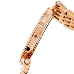 Pre Owned Michael Kors Champagne Rose Gold Plated Stainless Steel Darci MK3192 Women's Wristwatch 38 mm