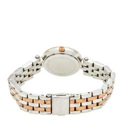 Pre Owned MIchael Kors Silver Two Tone Stainless Steel Petite Darci MK3298 Women's Wristwatch 26 mm