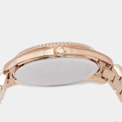 مملوكة مسبقًا ساعة يد نسائية مايكل كورس بليك MK3227 ستانلس ستيل مطلي ذهب وردي بني 42 مم