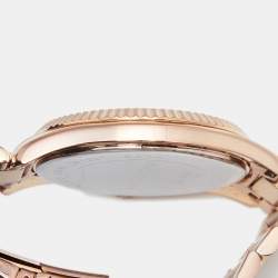 مملوكة مسبقًا ساعة يد نسائية مايكل كورس بليك MK3227 ستانلس ستيل مطلي ذهب وردي بني 42 مم