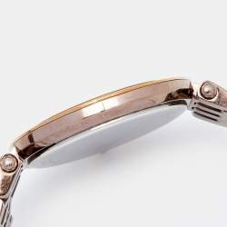 مملوكة مسبقًا Michael Kors Brown PVD Coated Coated Stainless Steel Darci MK3416 Women's Wristwatch 39 mm