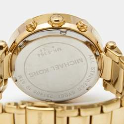 مملوكة مسبقًا ساعة يد نسائية مايكل كورس باركر MK5354 ستانلس ستيل مطلي ذهب شامبين 39 مم