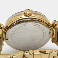 Pre Owned ساعة يد نسائية مايكل كورس سكايلار MK5867 ستانلس ستيل مطلية ذهب شامبين 41 مم