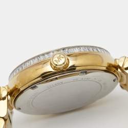 Pre Owned ساعة يد نسائية مايكل كورس سكايلار MK5867 ستانلس ستيل مطلية ذهب شامبين 41 مم