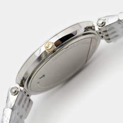 Pre Owned Michael Kors Silver Two Tone Stainless Steel Darci MK3215 Women's Wristwatch 39 mm