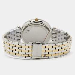 Pre Owned Michael Kors Silver Two Tone Stainless Steel Darci MK3215 Women's Wristwatch 39 mm
