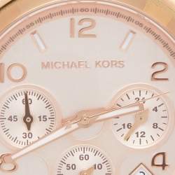 Michael Kors Rose Gold Plated Stainless Steel Runway MK5128 Women's Wristwatch 38 mm