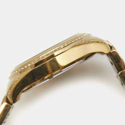 مملوكة مسبقًا Michael Kors Yellow Gold PVD Coated Stainless Steel Blair MK5166 Unisex Wristwatch 39 mm