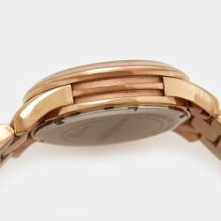Michael Kors Champagne Rose Gold Plated Stainless Steel Runway MK5128 Women's Wristwatch 38 mm
