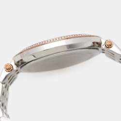 Michael Kors Pink Two-Tone Stainless Steel Darci MK3726 Women's Wristwatch 39 mm