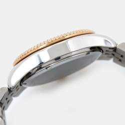 Pre Owned Michael Kors Silver Tri-Tone Stainless Steel Lexington MK5735 Women's Wristwatch 38 mm