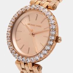 Michael Kors Champagne Rose Gold Plated Stainless Steel Darci