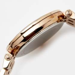 Pre Owned Michael Kors Rose Gold Plated Stainless Steel Darci MK3366 Women's Wristwatch 33 mm