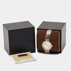 Pre Owned Michael Kors Rose Gold Plated Stainless Steel Darci MK3366 Women's Wristwatch 33 mm