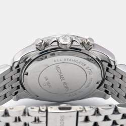Michael Kors White Stainless Steel Pressley MK5863 Women's Wristwatch 39 mm