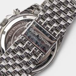 Michael Kors White Stainless Steel Pressley MK5863 Women's Wristwatch 39 mm