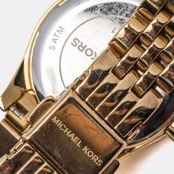 Michael Kors Blue Gold Plated Stainless Steel Lexington MK3271 Women's Wristwatch 26 mm