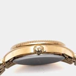 Michael Kors Blue Gold Plated Stainless Steel Lexington MK3271 Women's Wristwatch 26 mm