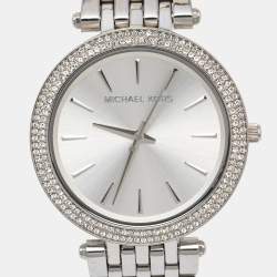 Pre Owned Michael Kors Silver Stainless Steel Darci MK3190 Women's Wristwatch 39 mm
