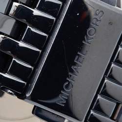 Pre Owned Michael Kors Blue PVD Coated Stainless Steel Darci MK3417 Women's Wristwatch 39 mm