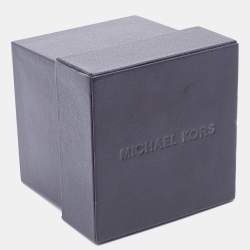 Michael Kors Green Gold Plated Stainless Steel Leather Channing MK2356 Unisex Wristwatch 38 mm 