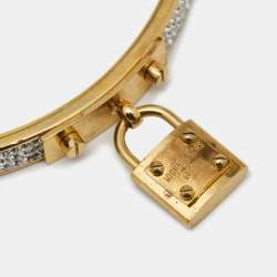 Pre Owned Michael Kors Champagne Gold Plated Stainless Steel Hartman MK3490 Women's Wristwatch Set 38 mm