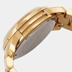 Michael Kors White Mother Of Pearl Gold Plated Stainless Steel Runway MK5305 Women's Wristwatch 38 mm
